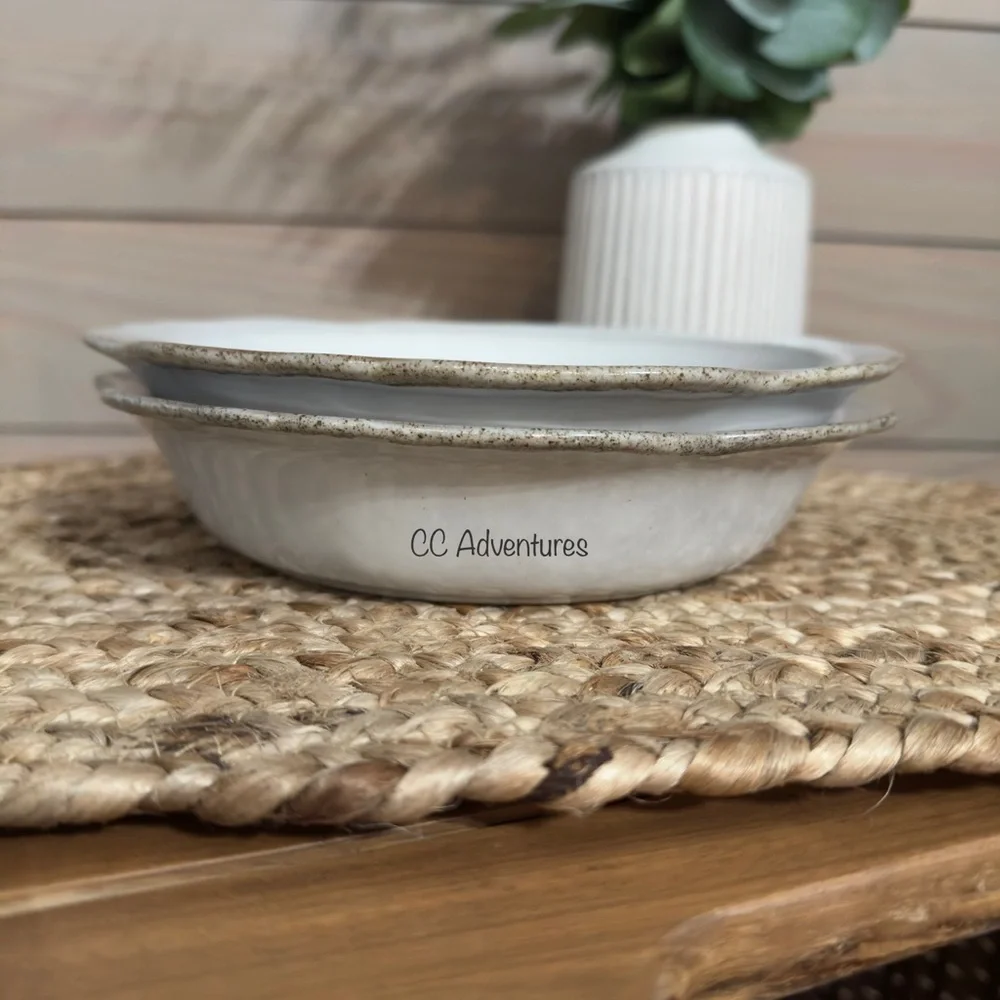 Hearth & Hand Set Of 4 Carved Edge Pasta/Grain Bowl Cream